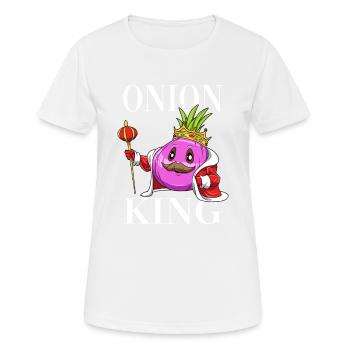 Onion King - Frauen T-Shirt atmungsaktiv - Weiß - Vorne - AI Model Female 172 dark (172cm)