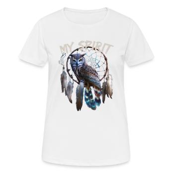 My Spirit für einen Esoteriker Esoterikerin - Frauen T-Shirt atmungsaktiv - Weiß - Vorne - AI Model Female 172 dark (172cm)