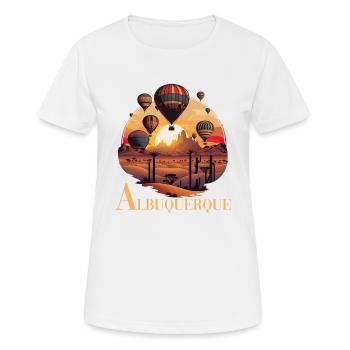 Albuquerque Ballon New Mexico Heißluftballon - Frauen T-Shirt atmungsaktiv - Weiß - Vorne - AI Model Female 172 dark (172cm)