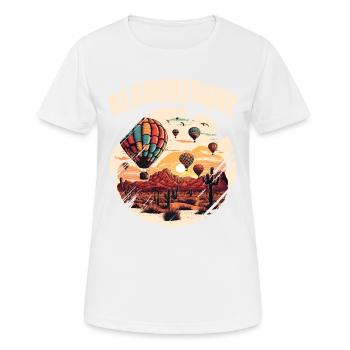 Albuquerque New Mexico Heißluftballon - Frauen T-Shirt atmungsaktiv - Weiß - Vorne - AI Model Female 172 dark (172cm)