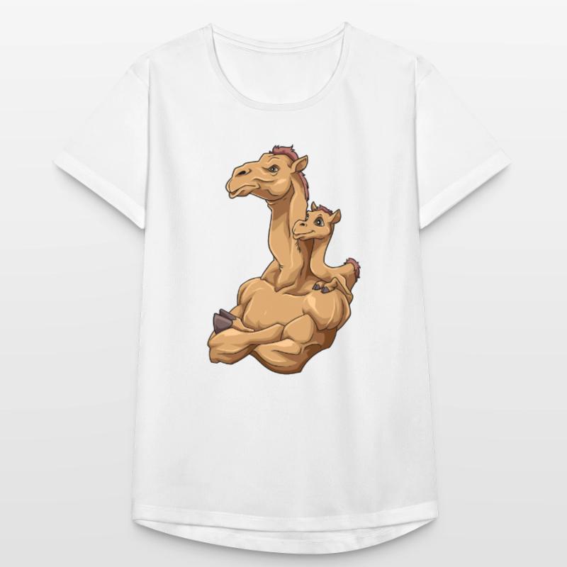 Starkes Kamel mit Kamel Kind für einen Kamel Frauen T-Shirt atmungsaktiv
