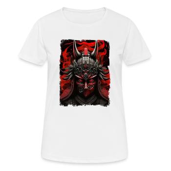 Samurai Japan Kultur - Frauen T-Shirt atmungsaktiv - Weiß - Vorne - AI Model Female 172 dark (172cm)