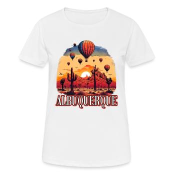 Albuquerque Ballon New Mexico Heißluftballon - Frauen T-Shirt atmungsaktiv - Weiß - Vorne - AI Model Female 172 dark (172cm)