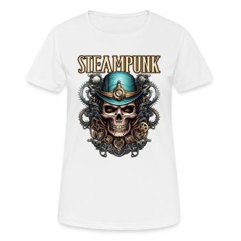 Steampunk für einen Steampunk Liebhaber - Frauen T-Shirt atmungsaktiv - Weiß - Vorne - AI Model Female 172 dark (172cm)