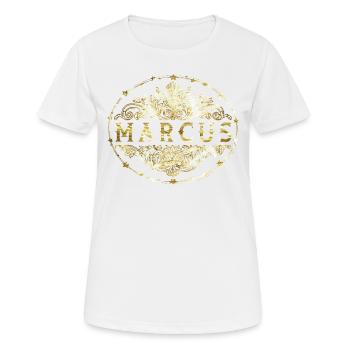 Marc - T-shirt respirant Femme - blanc - Devant - AI Model Female 172 dark (172cm)