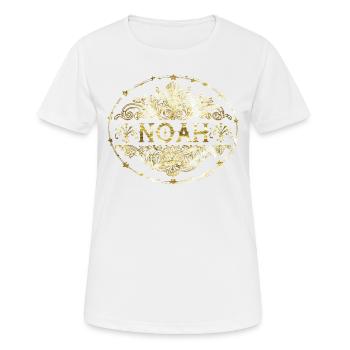 Noah - Frauen T-Shirt atmungsaktiv - Weiß - Vorne - AI Model Female 172 dark (172cm)