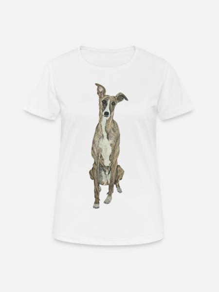 Windhund Greyhound Hundeliebe Hundesport Doglove - Frauen T-Shirt atmungsaktiv - Weiß
