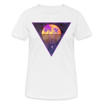 triangle black - Frauen T-Shirt atmungsaktiv - Weiß - Vorne - AI Model Female 172 dark (172cm)