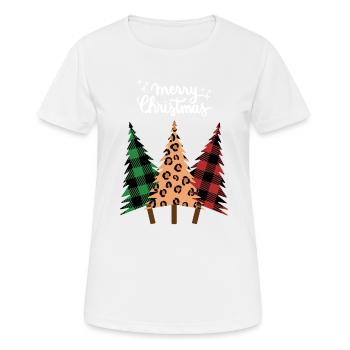 Merry Christmas Lustiges Weihnachtsshirt - Frauen T-Shirt atmungsaktiv - Weiß - Vorne - AI Model Female 172 dark (172cm)
