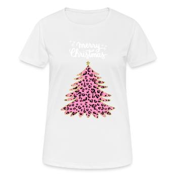 Merry Christmas Lustiges Weihnachtsshirt - Frauen T-Shirt atmungsaktiv - Weiß - Vorne - AI Model Female 172 dark (172cm)