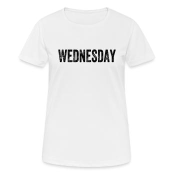 Mercredi en semaine - T-shirt respirant Femme - blanc - Devant - AI Model Female 172 dark (172cm)
