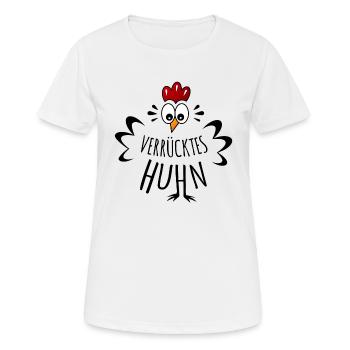 Crazy Chicken - Women's Breathable T-Shirt - white - Front - AI Model Female 172 dark (172cm)