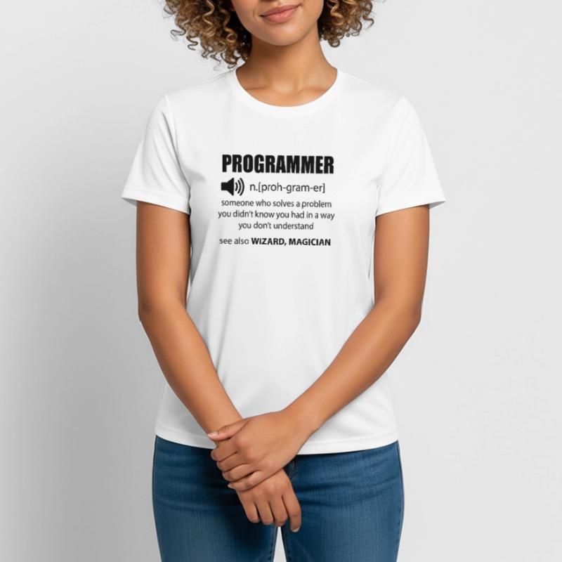 Code Programmierer Wörterbuch Entwickler Geschenk Frauen T-Shirt atmungsaktiv