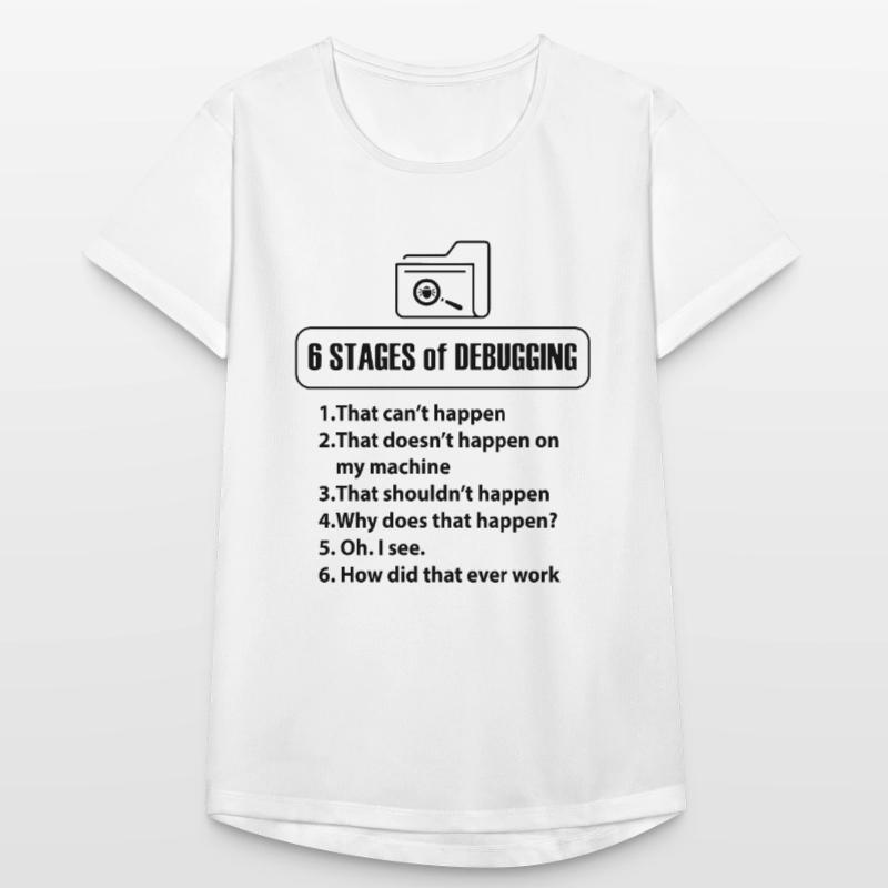 Code Programmierer Nerd Bug Entwickler Geschenke Frauen T-Shirt atmungsaktiv