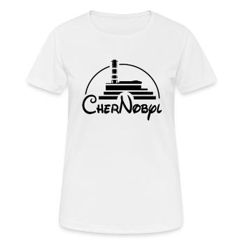 Tschernobyl Schwarzer Humor Satire lustig Geschenk - Frauen T-Shirt atmungsaktiv - Weiß - Vorne - AI Model Female 172 dark (172cm)