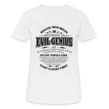 Böses Genie Super Schurke Weltherrschaft Geschenke - Frauen T-Shirt atmungsaktiv - Weiß - Vorne - AI Model Female 172 dark (172cm)