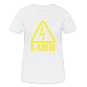 Azubi Elektriker - Frauen T-Shirt atmungsaktiv - Weiß - Vorne - AI Model Female 172 dark (172cm)