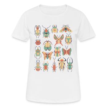 Insekten Kaefer Krabbeltiere - Frauen T-Shirt atmungsaktiv - Weiß - Vorne - AI Model Female 172 dark (172cm)