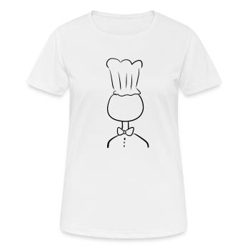 Koch Kochen - Frauen T-Shirt atmungsaktiv - Weiß - Vorne - AI Model Female 172 dark (172cm)