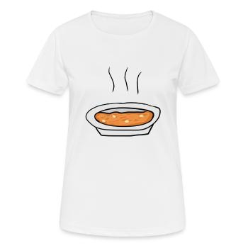 Soupe Alimentaire - T-shirt respirant Femme - blanc - Devant - AI Model Female 172 dark (172cm)