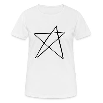 Stern Form - Frauen T-Shirt atmungsaktiv - Weiß - Vorne - AI Model Female 172 dark (172cm)