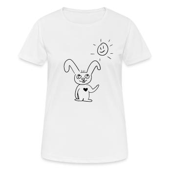 Good morning - Women's Breathable T-Shirt - white - Front - AI Model Female 172 dark (172cm)