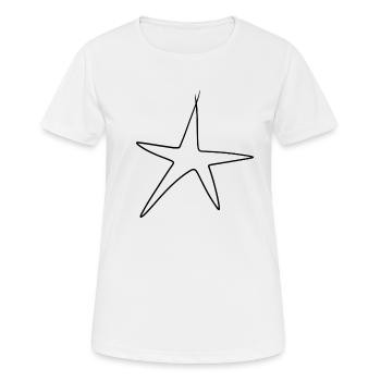 stern sterne - Frauen T-Shirt atmungsaktiv - Weiß - Vorne - AI Model Female 172 dark (172cm)