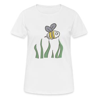 biene umwelt - Frauen T-Shirt atmungsaktiv - Weiß - Vorne - AI Model Female 172 dark (172cm)