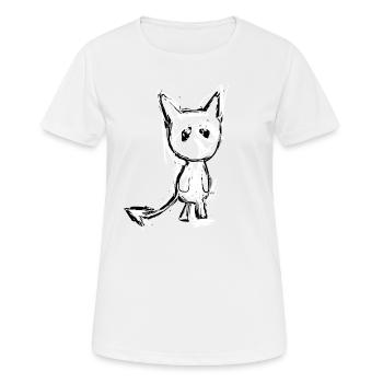 devil evil - Women's Breathable T-Shirt - white - Front - AI Model Female 172 dark (172cm)