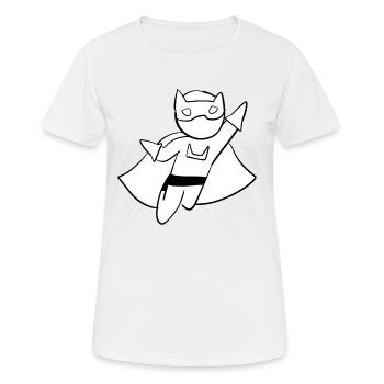 héros super-héros méchant adversaire méchant - T-shirt respirant Femme - blanc - Devant - AI Model Female 172 dark (172cm)