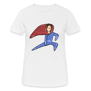 héros super-héros homme sauveur symbole - T-shirt respirant Femme - blanc - Devant - AI Model Female 172 dark (172cm)