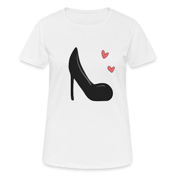chaussure à talons hauts girlish femelle - T-shirt respirant Femme - blanc - Devant - AI Model Female 172 dark (172cm)