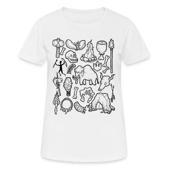 Stone Age - Women's Breathable T-Shirt - white - Front - AI Model Female 172 dark (172cm)