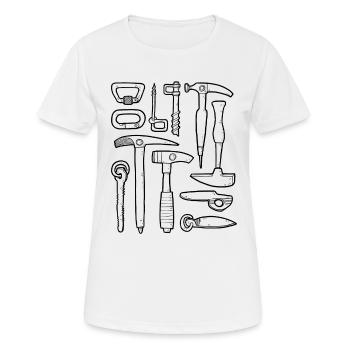 Matériel d’alpinisme - T-shirt respirant Femme - blanc - Devant - AI Model Female 172 dark (172cm)