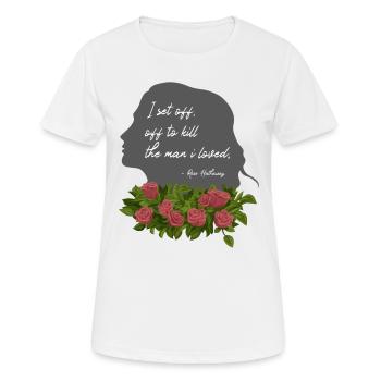Rose Hathaway Zitat Vampire Academy Richelle Mead - Frauen T-Shirt atmungsaktiv - Weiß - Vorne - AI Model Female 172 dark (172cm)