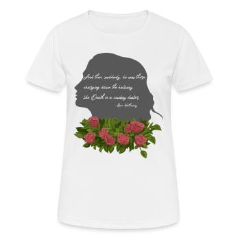 Rose Hathaway Citation Vampire Academy Richelle Mead - T-shirt respirant Femme - blanc - Devant - AI Model Female 172 dark (172cm)