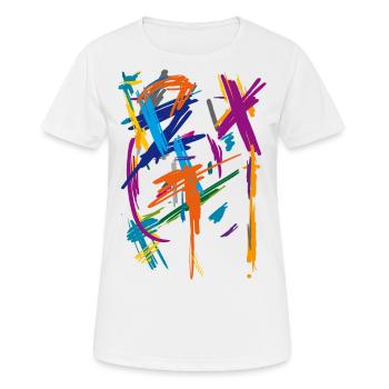 Art - T-shirt respirant Femme - blanc - Devant - AI Model Female 172 dark (172cm)