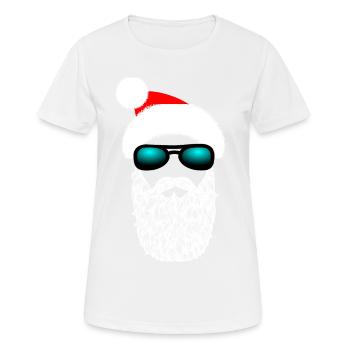 Hipster Claus - T-shirt respirant Femme - blanc - Devant - AI Model Female 172 dark (172cm)