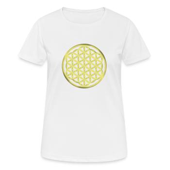 Fleur de vie / Fleur de vie / Fleur de vie - T-shirt respirant Femme - blanc - Devant - AI Model Female 172 dark (172cm)