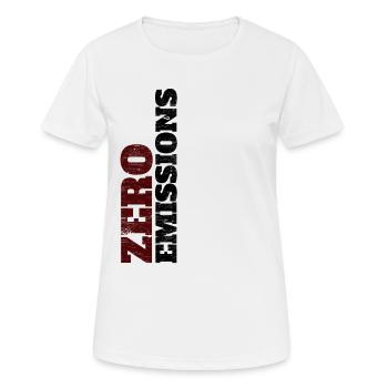 Zero Emissions / Électrique / Voiture électrique - T-shirt respirant Femme - blanc - Devant - AI Model Female 172 dark (172cm)