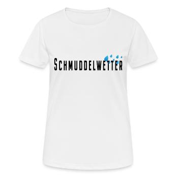 Schmuddelwetter Regen Winter Herbst Hamburg Norden - Frauen T-Shirt atmungsaktiv - Weiß - Vorne - AI Model Female 172 dark (172cm)