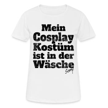 Cosplay Kostüm In Wäsche Anime Manga Cosplayer - Frauen T-Shirt atmungsaktiv - Weiß - Vorne - AI Model Female 172 dark (172cm)
