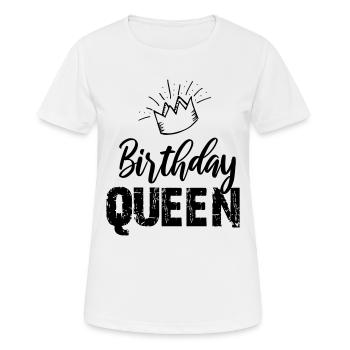Birthday Queen anniversaire cadeau - T-shirt respirant Femme - blanc - Devant - AI Model Female 172 dark (172cm)