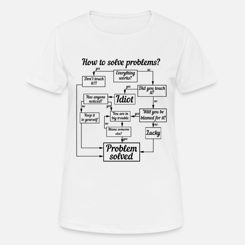DIY problem solver - Women's Breathable T-Shirt - white