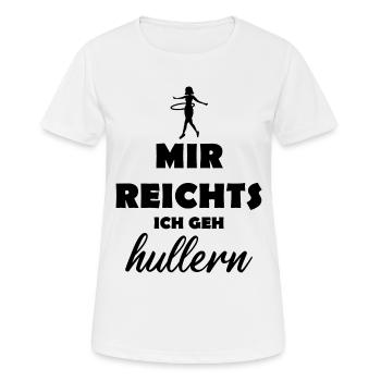Ich Geh Hullern Hula Liebe Geschenk - Frauen T-Shirt atmungsaktiv - Weiß - Vorne - AI Model Female 172 dark (172cm)