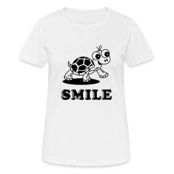 Schildkröte - Frauen T-Shirt atmungsaktiv - Weiß - Vorne - AI Model Female 172 dark (172cm)