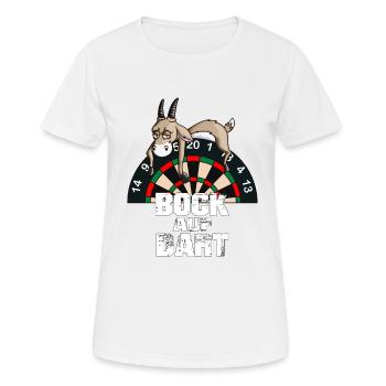 Darten Spiel Dartscheibe Bock auf Dart Dartspieler - Frauen T-Shirt atmungsaktiv - Weiß - Vorne - AI Model Female 172 dark (172cm)