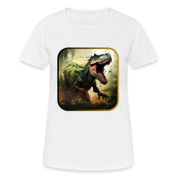 Dinosaur Dinosaurs Design - Women's Breathable T-Shirt - white - Front - AI Model Female 172 dark (172cm)