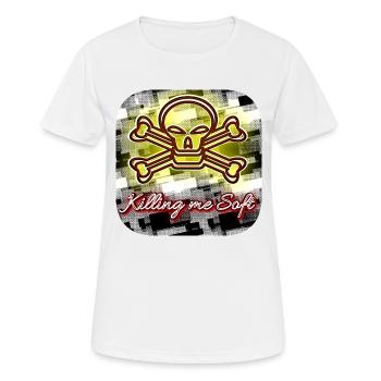 Killing me Soft - Boutique WoW - 2023 - T-shirt respirant Femme - blanc - Devant - AI Model Female 172 dark (172cm)