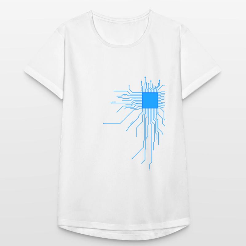 board blue computer pc admin core cpu nerd code Women's Breathable T-Shirt